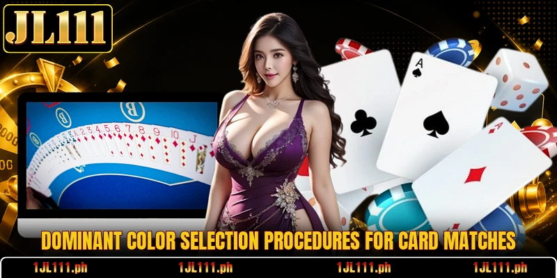 Dominant color selection procedures for card matches