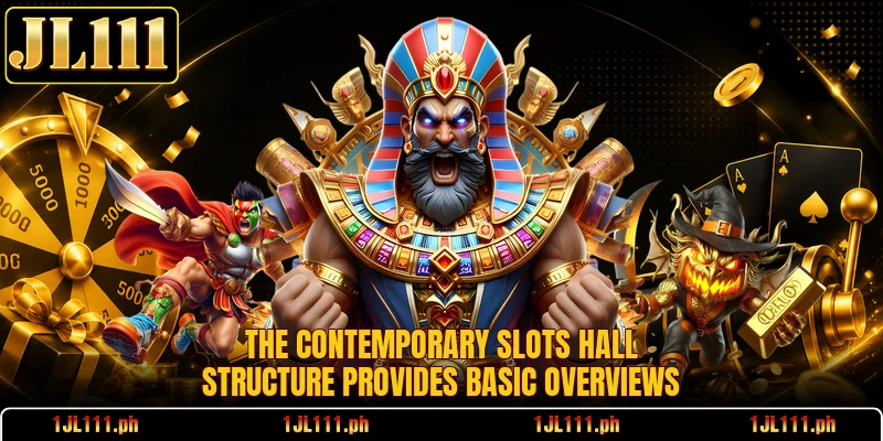 The contemporary slots hall structure provides basic overviews