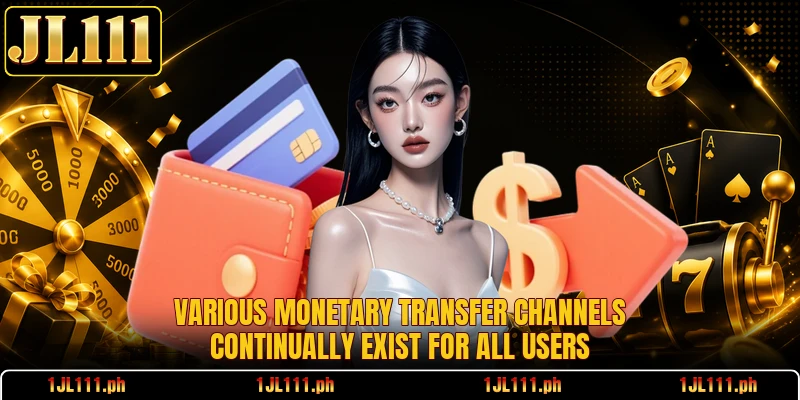 Various monetary transfer channels continually exist for all users